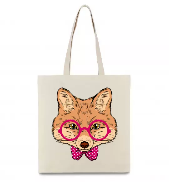 Эко-сумка Ввічливий лис Бежевый фото