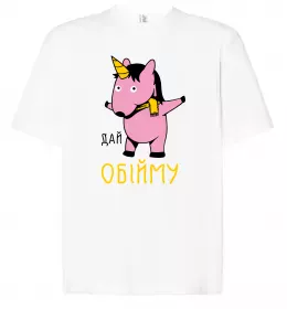 Футболка Оверсайз Unicorn bath Белый фото