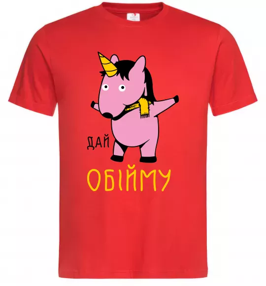 Мужская футболка Дай обійму Красный фото