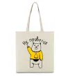 Эко-сумка Ну приветик ведмідь Бежевый фото