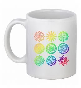 Чашка керамическая Йога принт