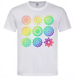 Мужская футболка Йога принт Белый фото