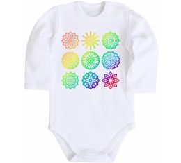 Детский боди Йога принт