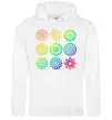 Жіноча толстовка (худі) Йога принт Білий Жіноча толстовка (худі) Йога принт Білий фото
