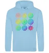Жіноча толстовка (худі) Йога принт Блакитний фото