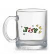Чашка стеклянная Joy holiday Прозрачный фото