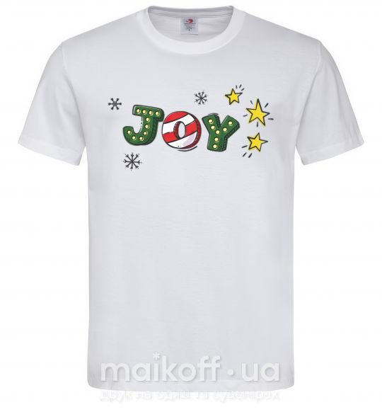 Чоловіча футболка Joy holiday Білий фото