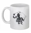 Чашка керамічна The octopus Білий фото