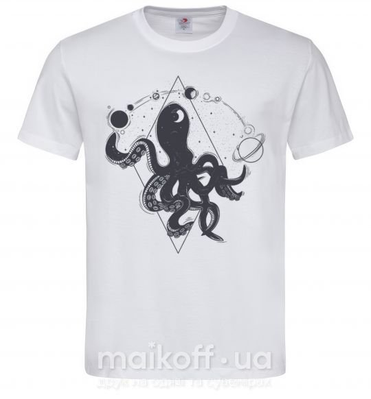 Мужская футболка The octopus Белый фото