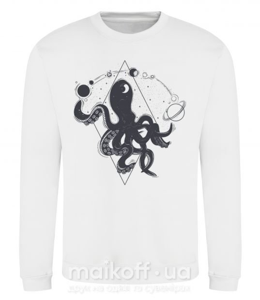 Світшот The octopus Білий фото