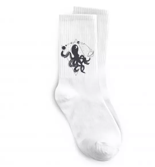 Шкарпетки The octopus Білий фото