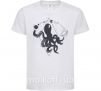Детская футболка The octopus Белый фото