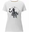 Женская премиум футболка The octopus Белый фото