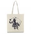 Еко-сумка The octopus Бежевий фото