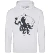 Мужская толстовка (худи) The octopus Серый меланж Мужская толстовка (худи) The octopus Серый меланж фото