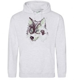 Женская толстовка (худи) Вовк голова