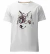 Чоловіча преміум футболка Вовк голова Білий фото
