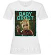 Жіноча футболка Baby groot Білий фото
