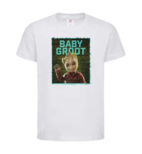 Дитяча футболка Baby groot Білий фото