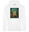 Чоловіча толстовка (худі) Baby groot Білий фото