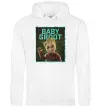 Женская толстовка (худи) Baby groot Белый фото