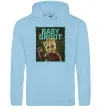 Жіноча толстовка (худі) Baby groot Блакитний фото