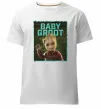 Чоловіча преміум футболка Baby groot Білий фото