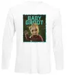 Лонгслив Baby groot Белый фото