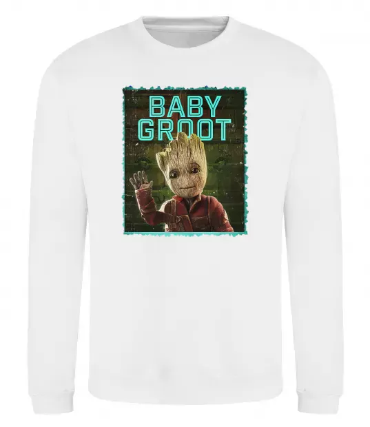 Світшот Baby groot Білий фото