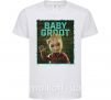 Детская футболка Baby groot Белый фото