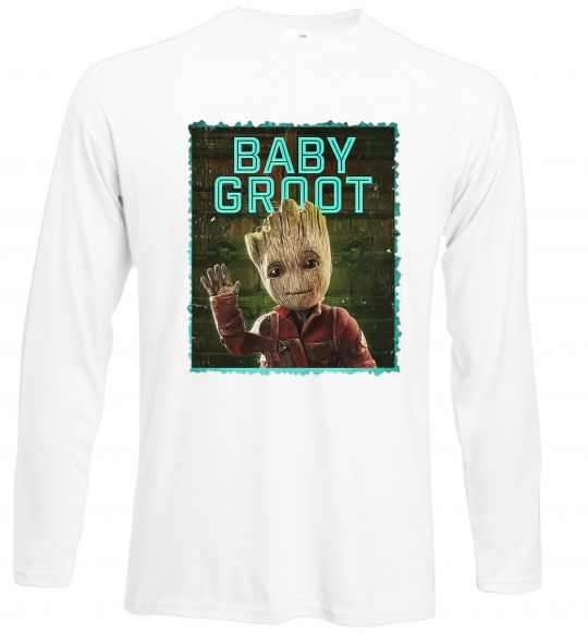 Реглан Baby groot Белый фото