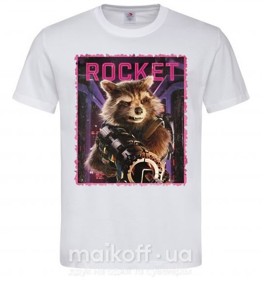 Чоловіча футболка Rocket Білий фото