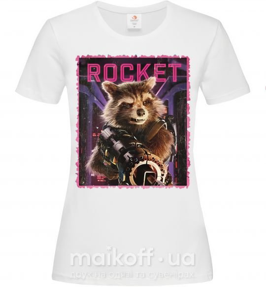Жіноча футболка Rocket Білий фото