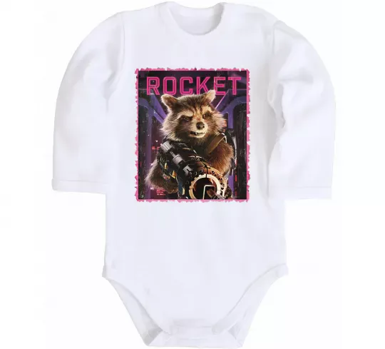 Детский боди Rocket Белый фото