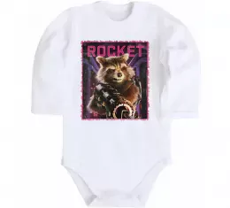 Детский боди Rocket Белый фото