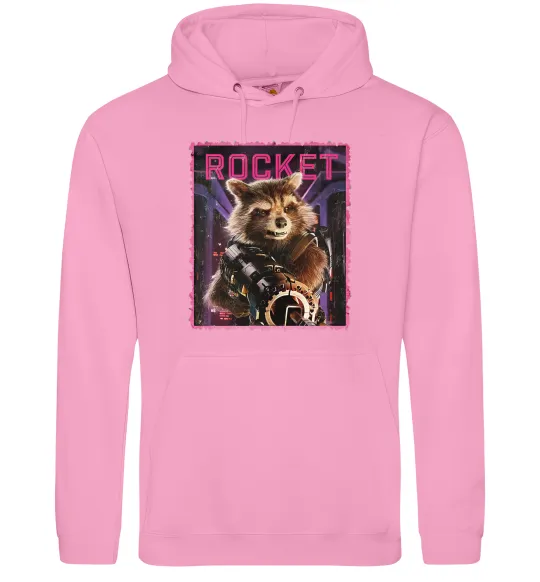 Мужская толстовка (худи) Rocket Розовый фото