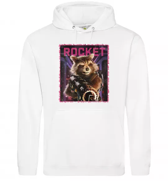Чоловіча толстовка (худі) Rocket Білий фото