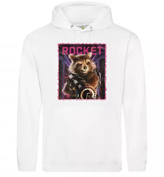 Жіноча толстовка (худі) Rocket Білий фото