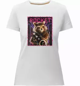 Женская премиум футболка Guardians мультяшні Белый фото