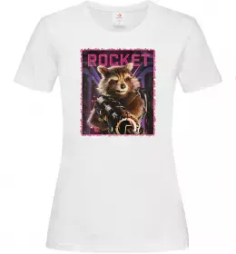 Женская футболка Guardians мультяшні Белый фото