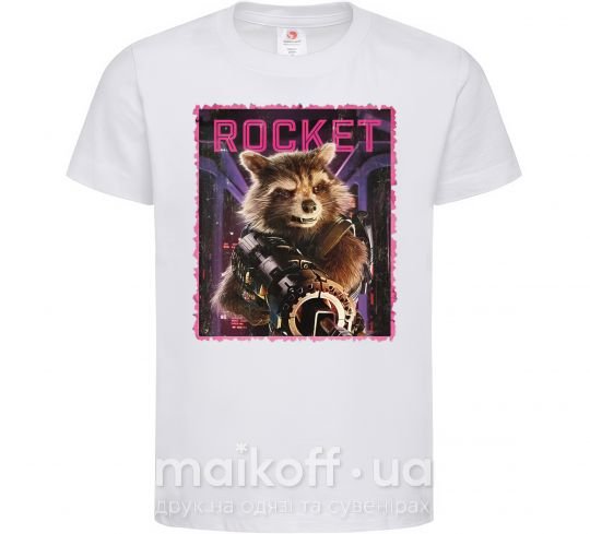 Детская футболка Rocket Белый фото