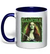 Чашка з кольоровою ручкою Gamora Глибокий темно-синій фото