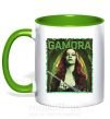 Чашка з кольоровою ручкою Gamora Зелений фото