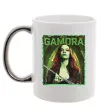 Чашка з кольоровою ручкою Gamora Срібло фото