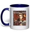 Чашка с цветной ручкой Star-lord Глубокий темно-синий фото