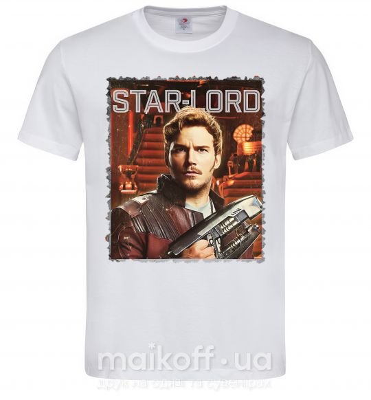 Чоловіча футболка Star-lord Білий фото