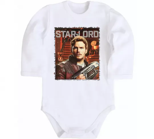 Детский боди Star-lord Белый фото