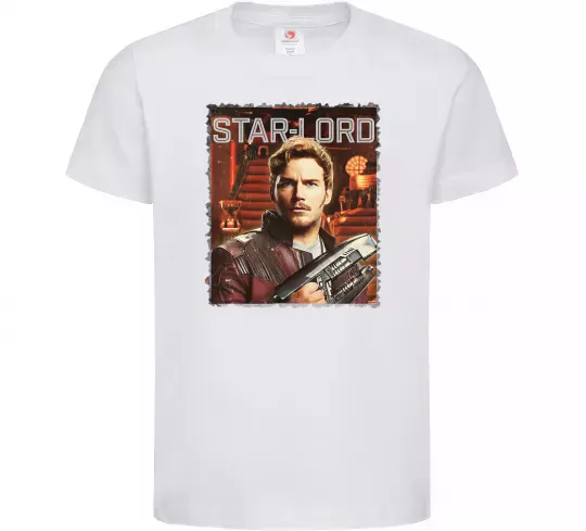 Дитяча футболка Star-lord Білий фото
