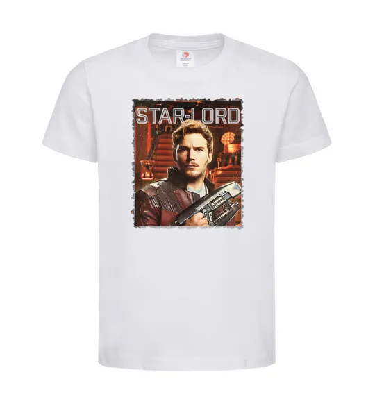 Детская футболка Star-lord Белый фото