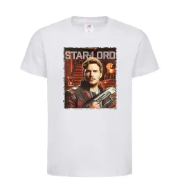Детская футболка Star-lord Белый фото